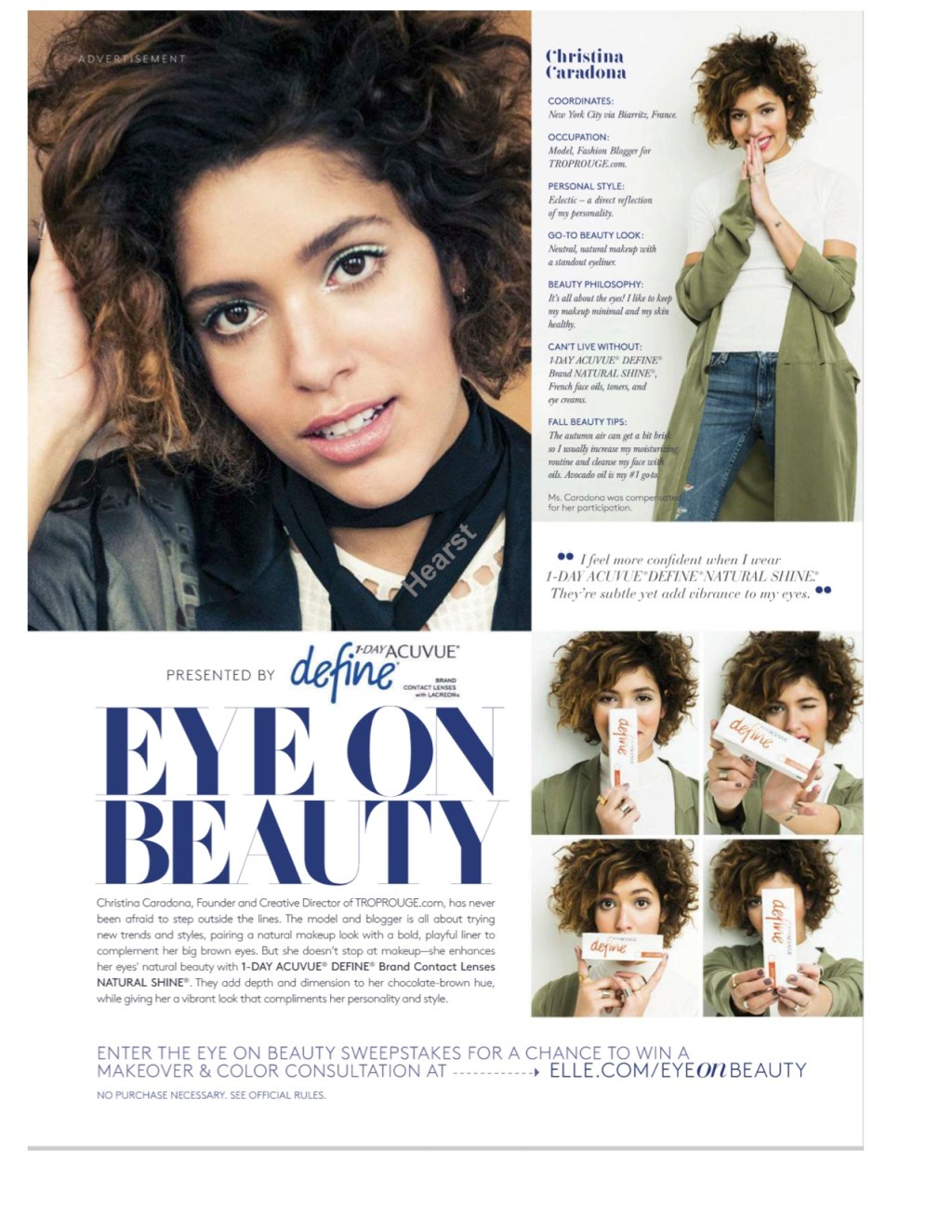 ACUVUE DEFINE x ELLE US OCTOBER ISSUE x&nbsp;COVETEUR